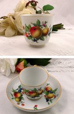 画像5: 1880年代　古マイセン　フルーツ紋　コーヒーカップ＆ソーサー (5)