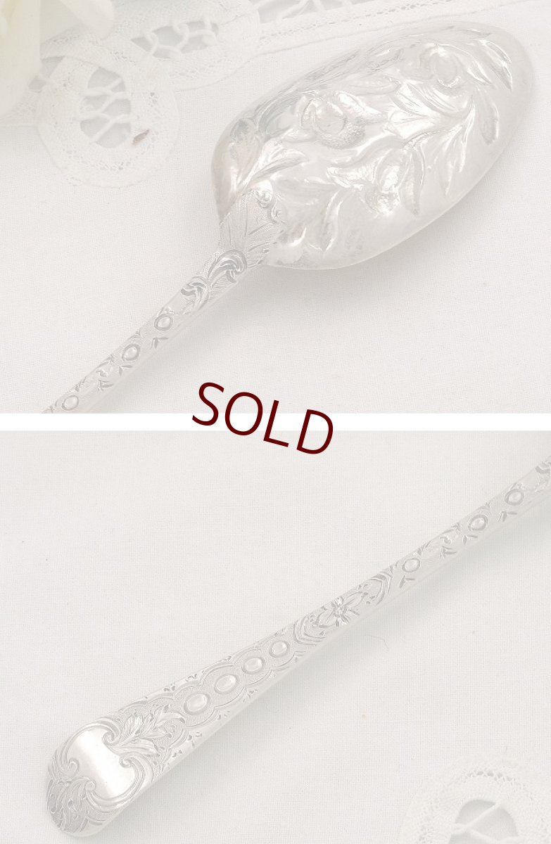 画像5: アールヌーボー　フランス　ペア　フルーツ/　ベリースプーン　セット (5)