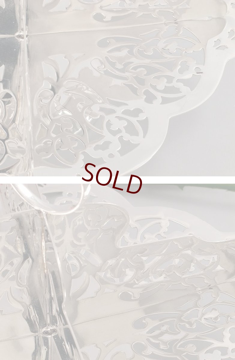 画像5: ヴィンテージ 透かし細工　スクエア  サンドイッチトレイ (5)