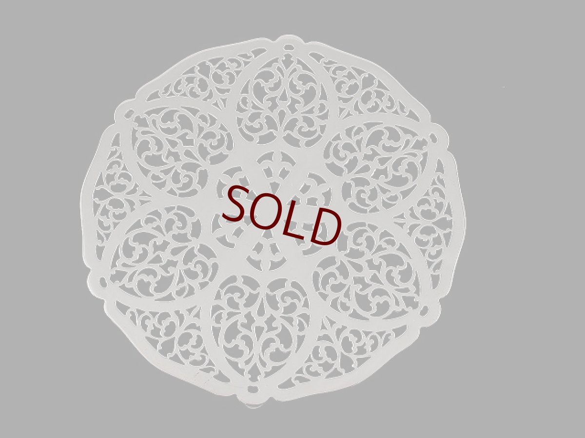 画像1: ヴィンテージ 透かし細工 ティーポットスタンド (1)