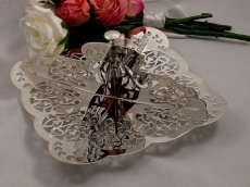 画像1: ヴィンテージ 透かし細工　スクエア  サンドイッチトレイ (1)