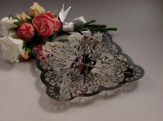 画像2: ヴィンテージ 透かし細工　スクエア  サンドイッチトレイ (2)