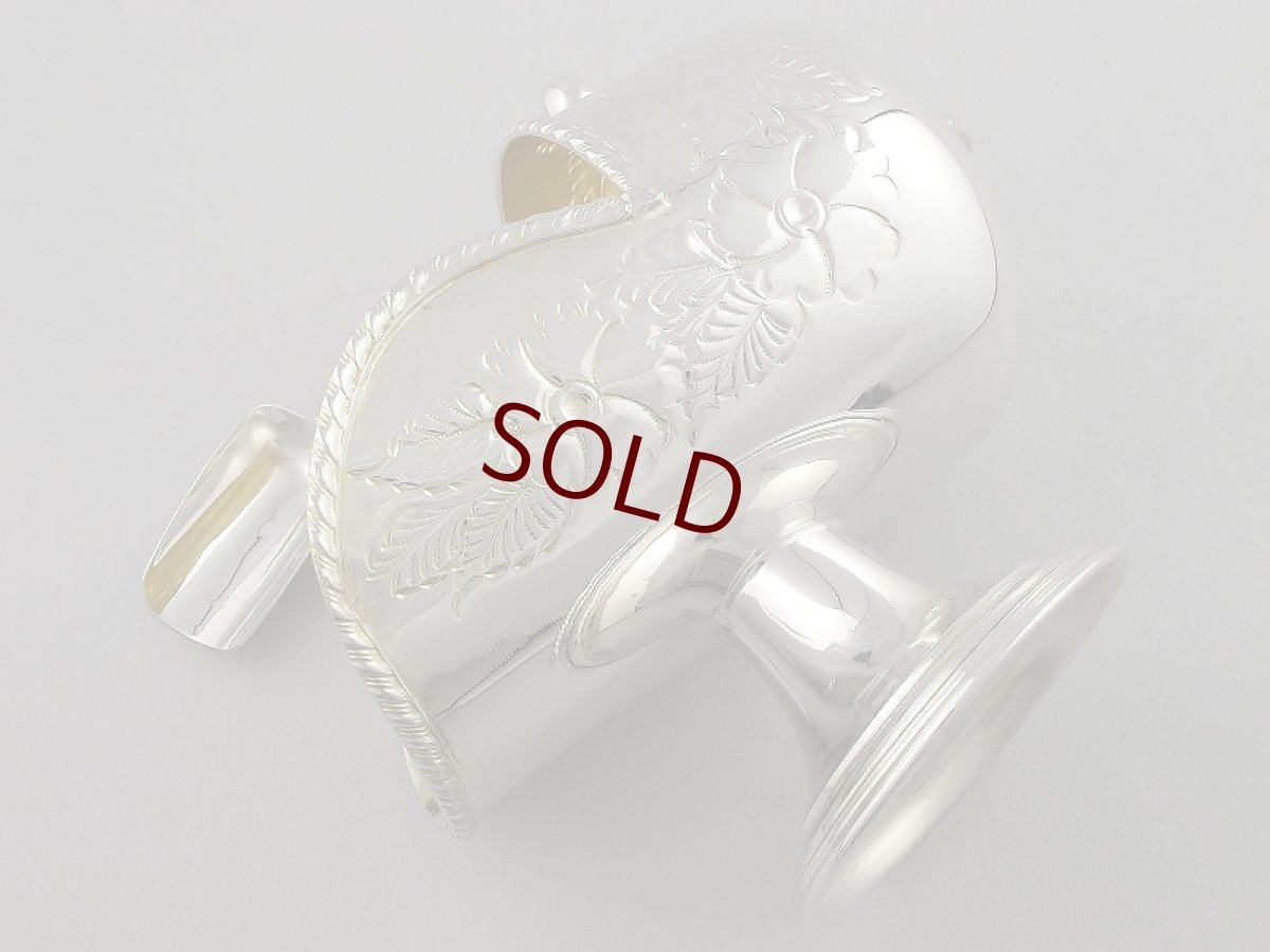 画像4: シルバープレート コールバケツ型のシュガーボウル (4)