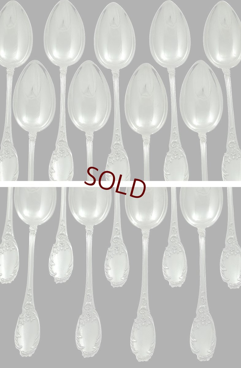 画像2: ヴィンテージ ロココスタイル　ドイツ製　ディナースプーン (2)