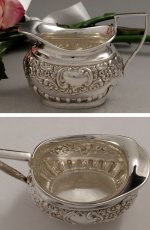 画像5: ヴィクトリアンロココ 装飾の美しいバッチェラーサイズ　ティーセット (5)