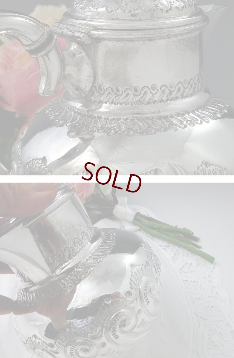 画像5: 訳あり　ヴィクトリアン/エドウォーディアン　バッチェラーサイズ　コーヒーポット (5)