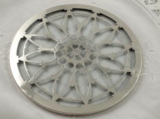 画像4: 純銀（925）　1932年　透かし細工 ティーポットスタンド (4)