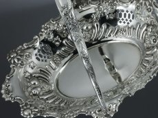 画像4: ヴィクトリアン　/エドウォーディアン　オーバル透かし細工とエンボスのケーキ　バスケット (4)