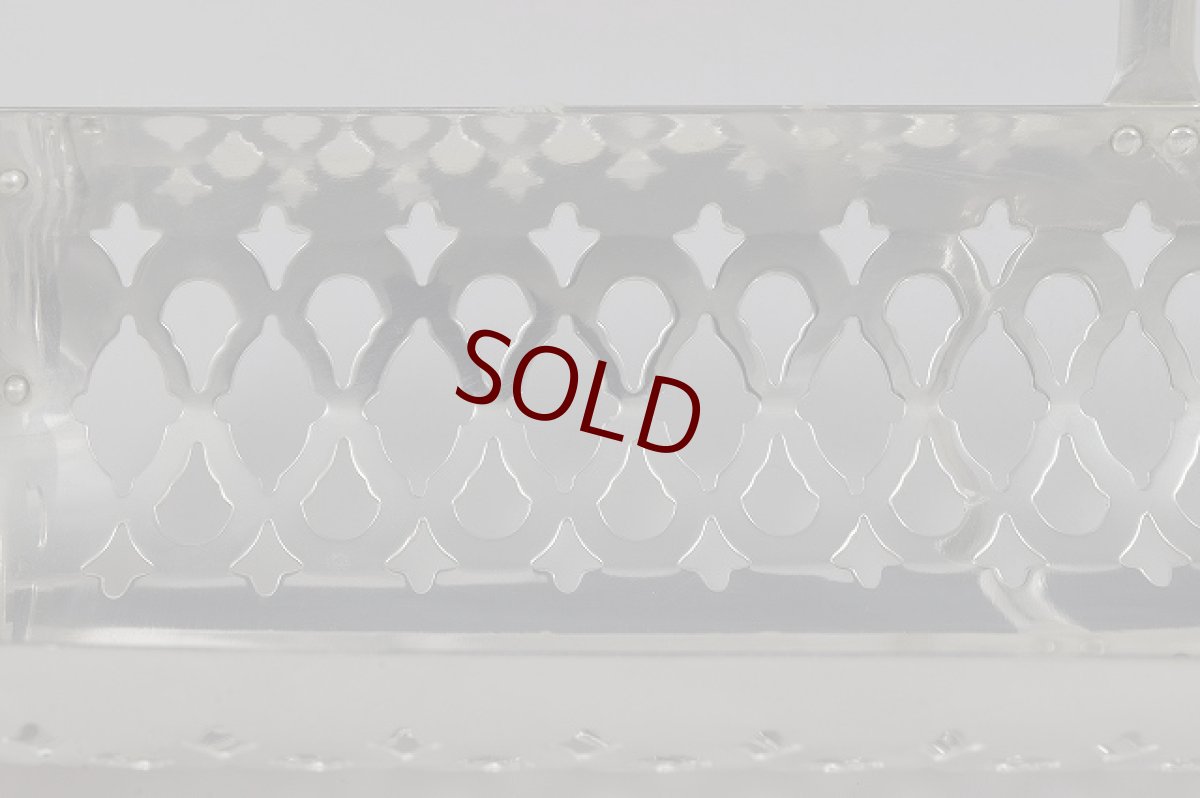 画像4: 透かし細工  シルバープレート ビスケットトレイ (4)