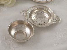 画像3: 純銀製　1969年　ビンテージ　受け皿付き　ティーストレイナー (3)