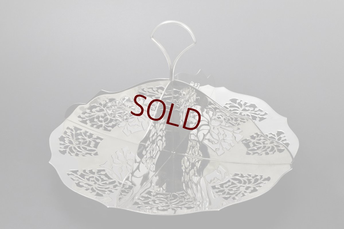 画像4: ヴィンテージ 透かし細工 サンドイッチトレイ (4)