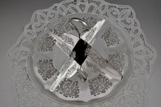 画像2: ヴィンテージ 透かし細工 サンドイッチトレイ (2)