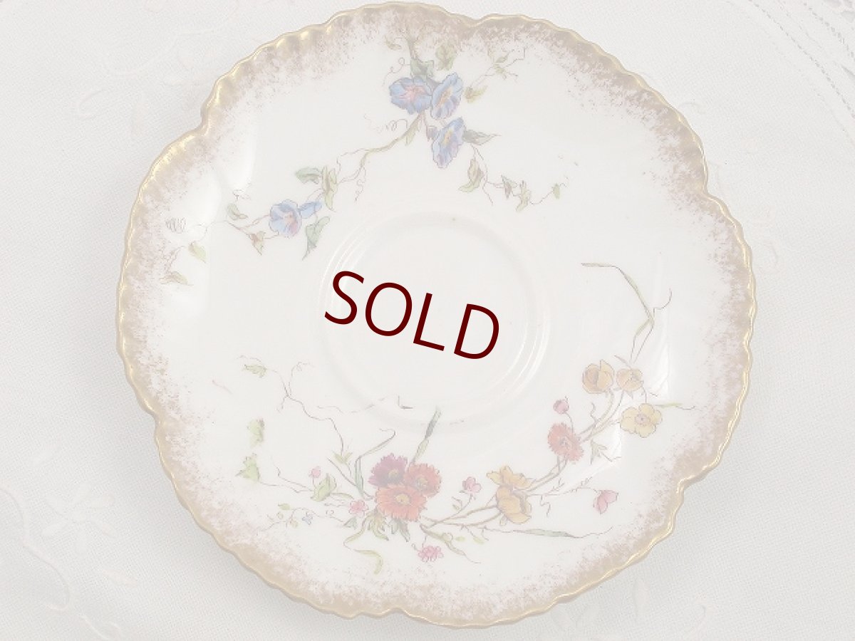 画像4: ハマースレイ　1892年　金彩とイングリッシュガーデンフラワーブーケトリオセット (4)