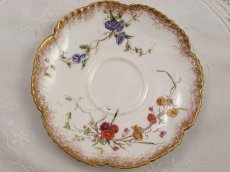 画像4: ハマースレイ　1892年　金彩とイングリッシュガーデンフラワーブーケトリオセット (4)