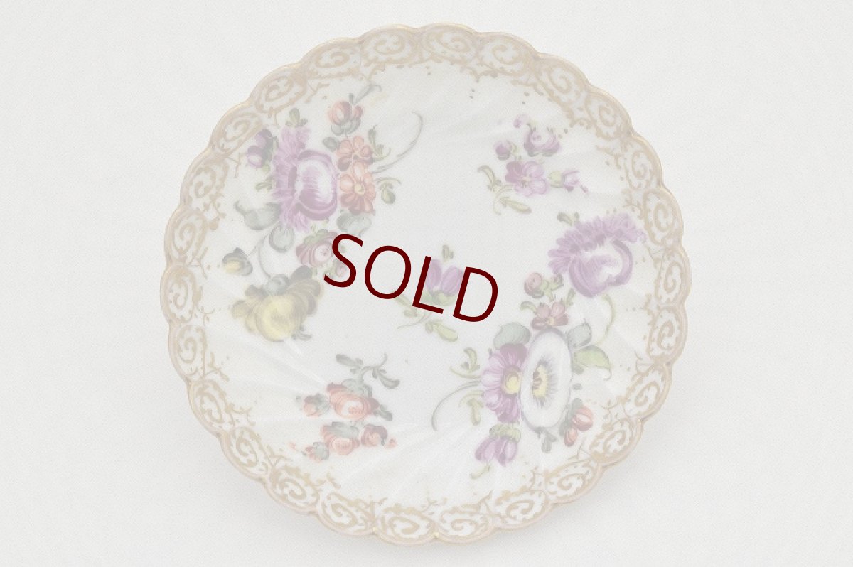 画像5: ドレスデン 金彩とブーケのカップアンドソーサー (5)