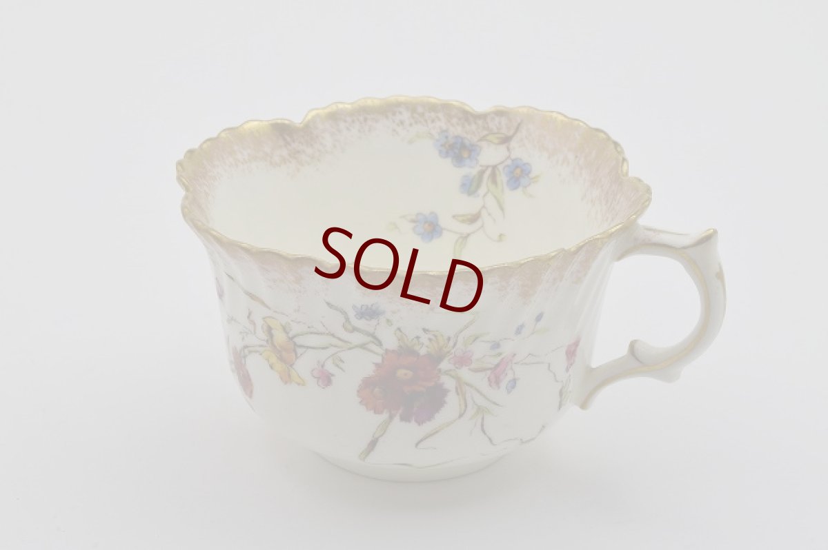 画像3: ハマースレイ　1892年　金彩とイングリッシュガーデンフラワーブーケトリオセット (3)