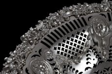 画像3: 1912年－31年 カーストボーダーとピアッシングが素晴らしいコンポート (3)