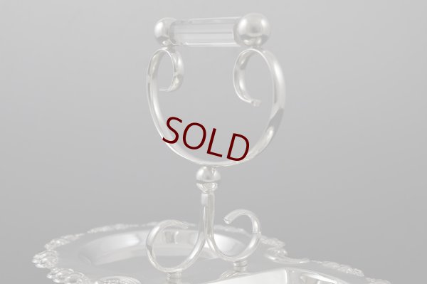 画像8: シルバープレート　1900年ごろ　カットグラス　ダブルジャムディッシュ