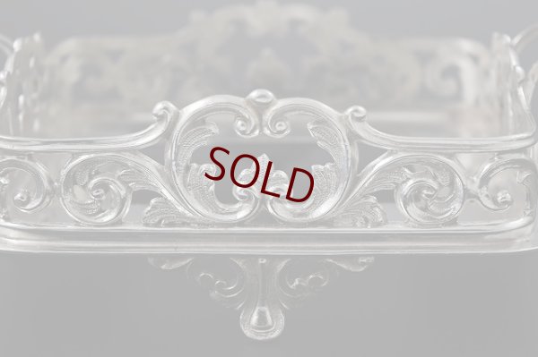 画像7: シルバープレート　ヴィクトリアン　ロカイユ装飾透かし細工　バターディッシュ