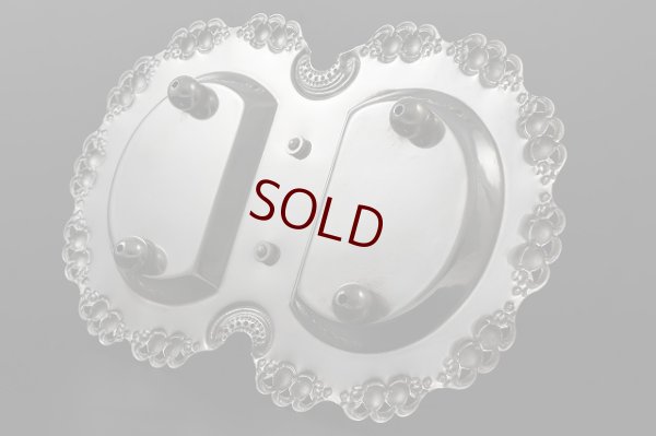 画像7: シルバープレート　1900年ごろ　カットグラス　ダブルジャムディッシュ