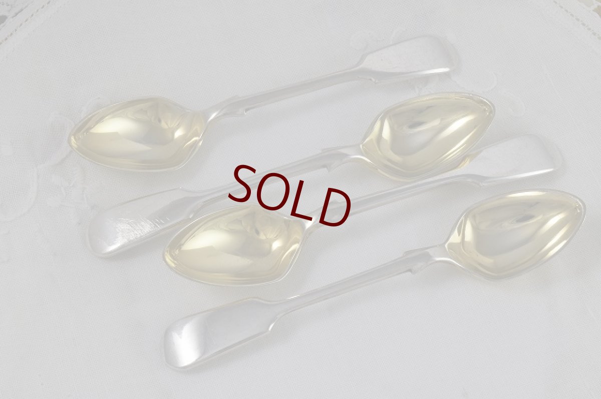 画像7: ヴィクトリアン 中期ー後期　シルバープレート　エッグスタンド&スプーンセット (7)