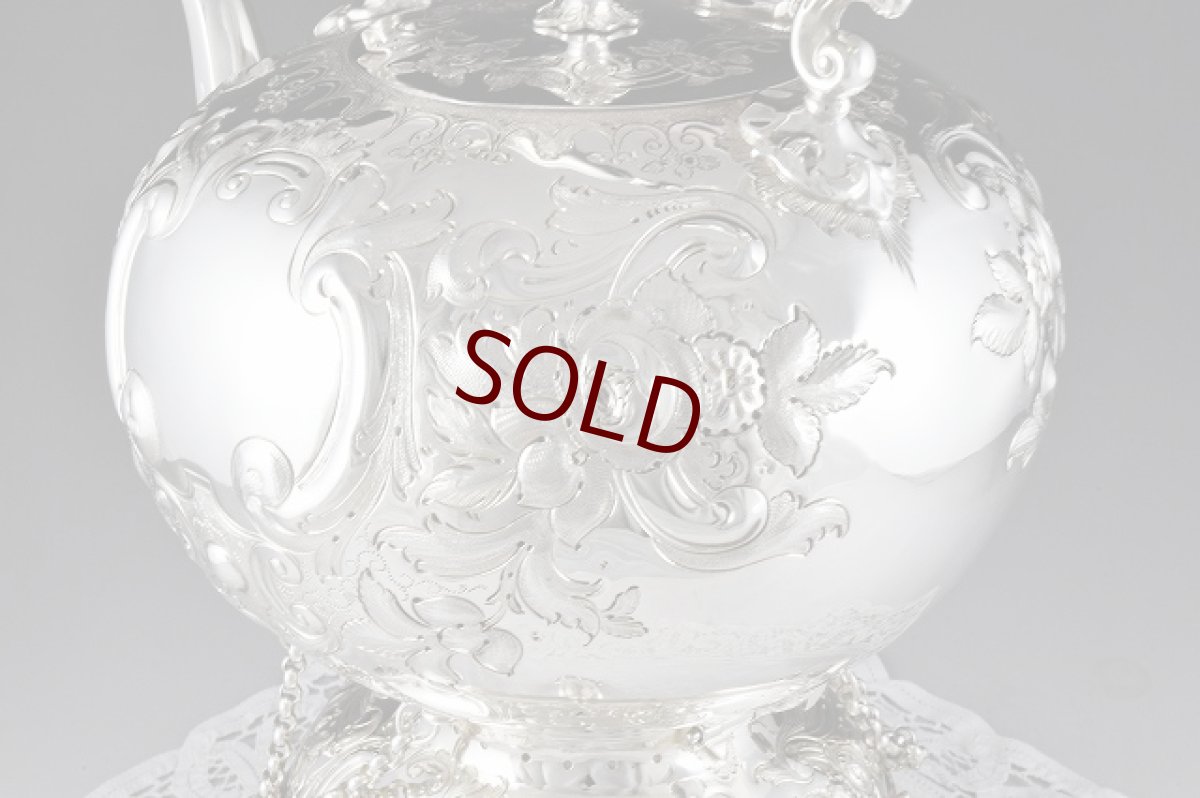 画像10: 特級品 ヴィクトリアン　ロココ Martin, Hall & Co. 、ティーケトル＆スタンド (10)