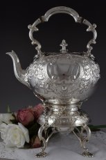 画像7: 特級品 ヴィクトリアン　ロココ Martin, Hall & Co. 、ティーケトル＆スタンド (7)