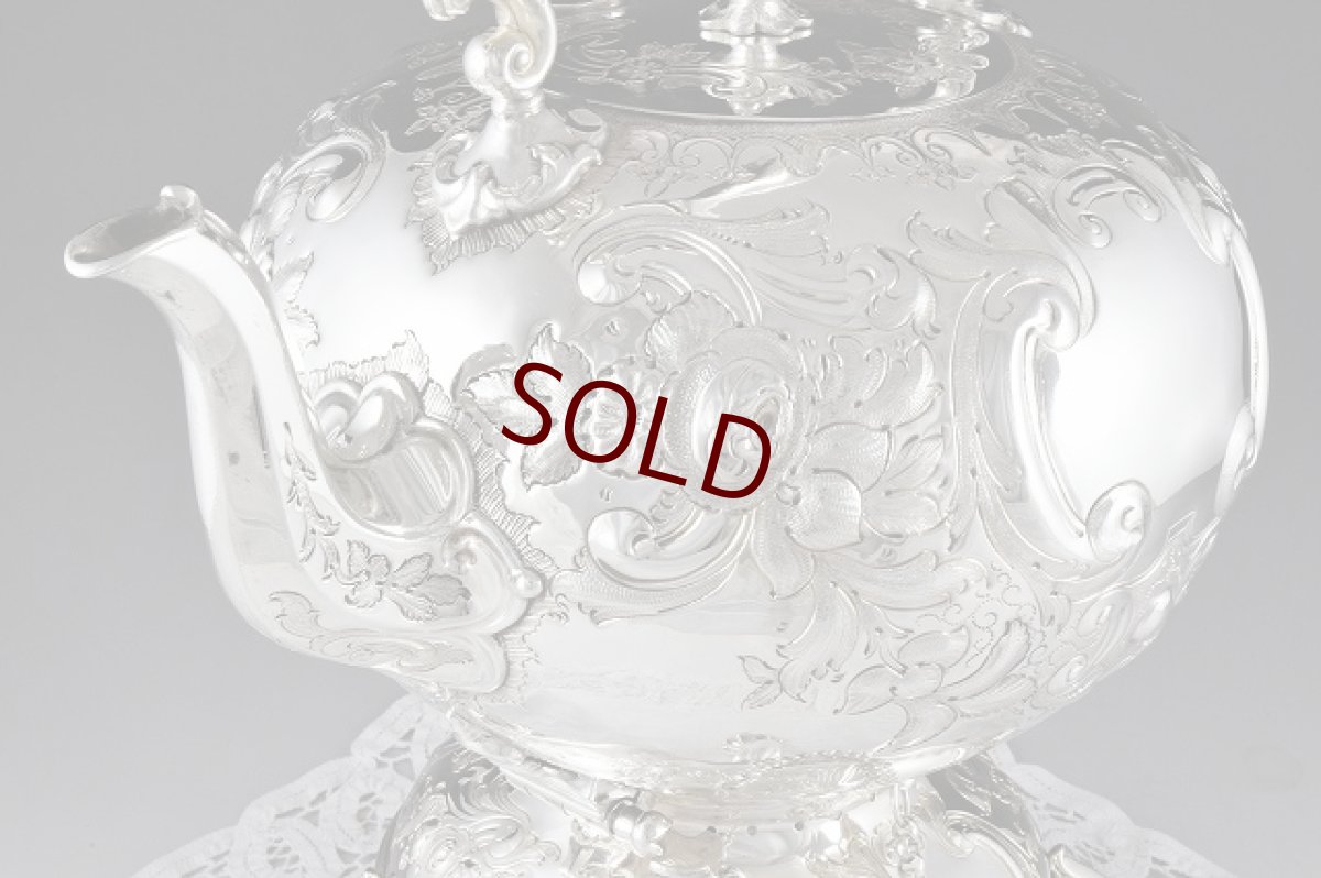 画像9: 特級品 ヴィクトリアン　ロココ Martin, Hall & Co. 、ティーケトル＆スタンド (9)