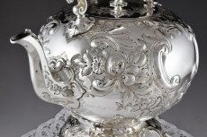 画像9: 特級品 ヴィクトリアン　ロココ Martin, Hall & Co. 、ティーケトル＆スタンド (9)