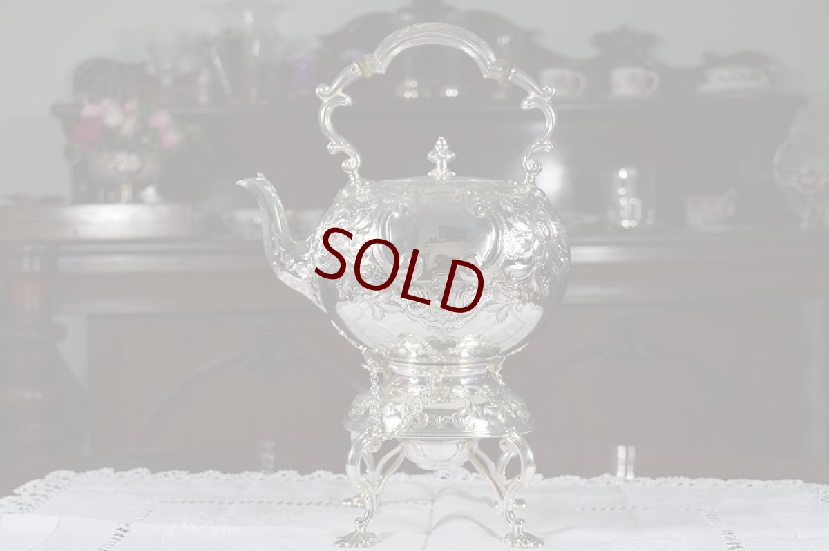 画像6: 特級品 ヴィクトリアン　ロココ Martin, Hall & Co. 、ティーケトル＆スタンド (6)