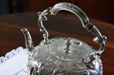 画像2: 特級品 ヴィクトリアン　ロココ Martin, Hall & Co. 、ティーケトル＆スタンド (2)