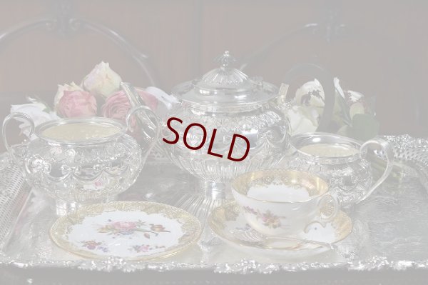 画像11: シルバープレート マッピン＆ウェッブ　リボンガーランドのティーセット