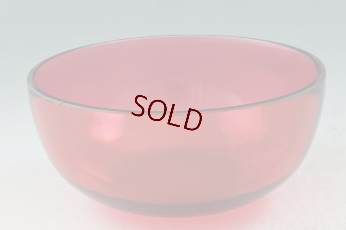 画像6: ヴィクトリアン お花と葉の鋳金 透かし細工　クランベリーグラス　シュガーバスケット (6)