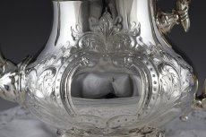 画像3: シルバープレート ヴィクトリアン　ロココ調　お花の蕾の摘みの洋ナシ型ティーポット (3)