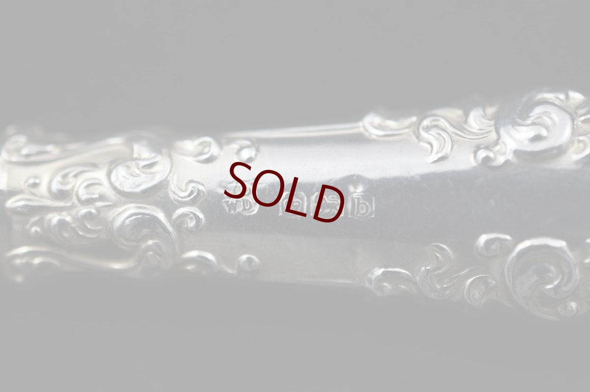 画像6: 純銀ハンドル（９２５）１９１９年　ロココ調　スコーンナイフ６本セット (6)