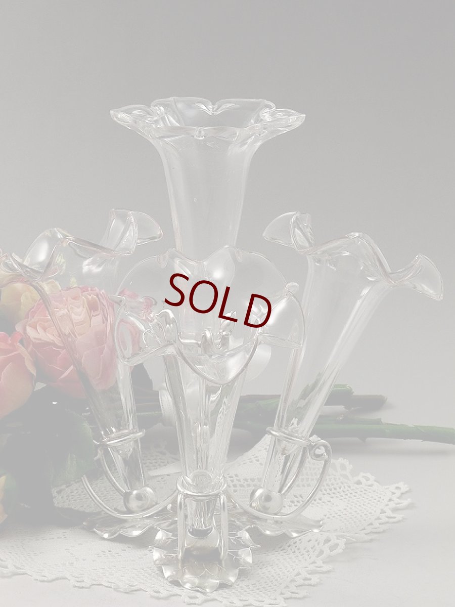 画像2: ヴィンテージ　シルバープレート　センターピース　イパーン (2)