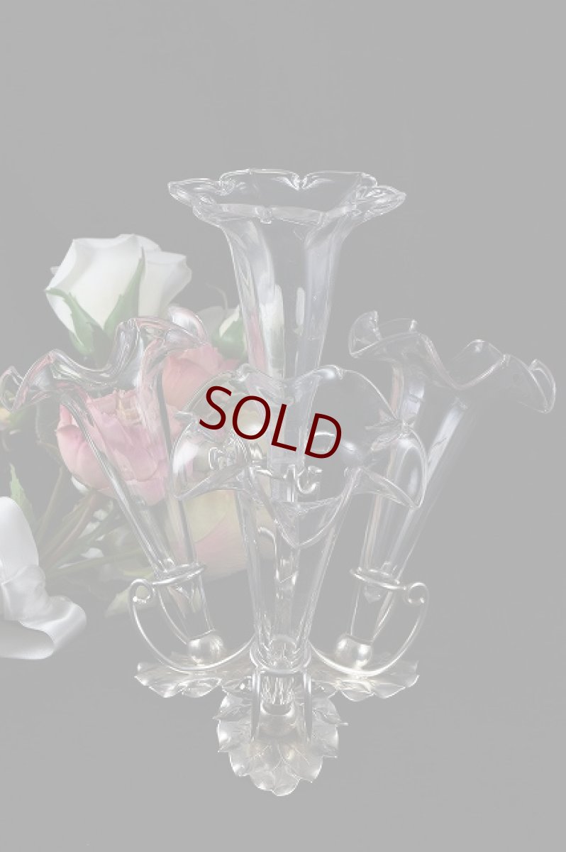 画像1: ヴィンテージ　シルバープレート　センターピース　イパーン (1)