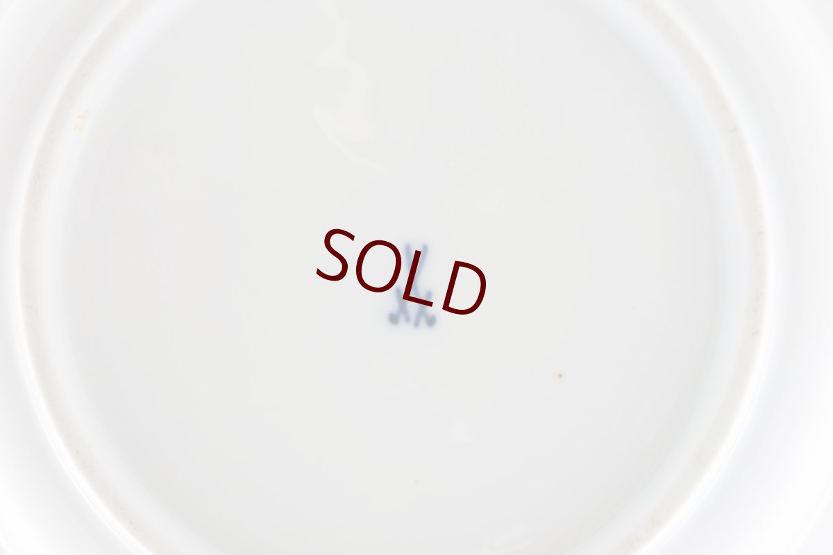 画像5: 1880年　マイセン　散らし小花　（スカッタードフラワー）　スーププレート　5 (5)