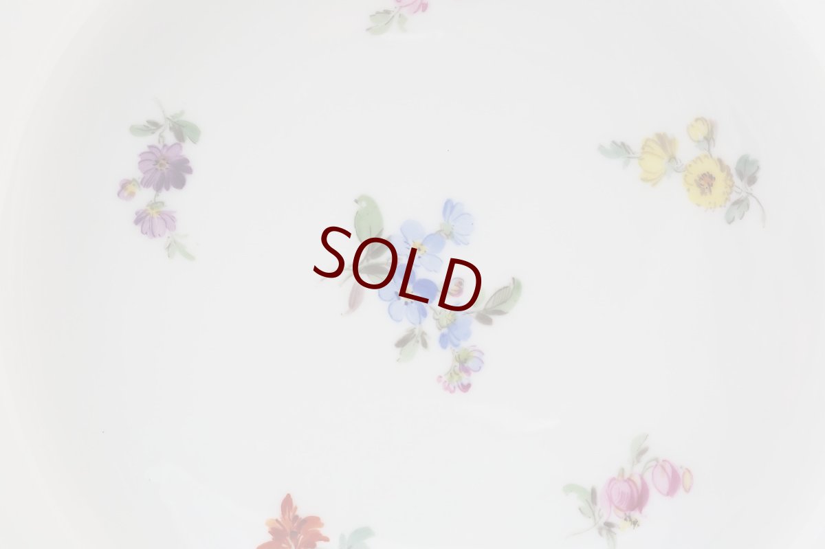 画像4: 1880年　マイセン　散らし小花　（スカッタードフラワー）　スーププレート　5 (4)