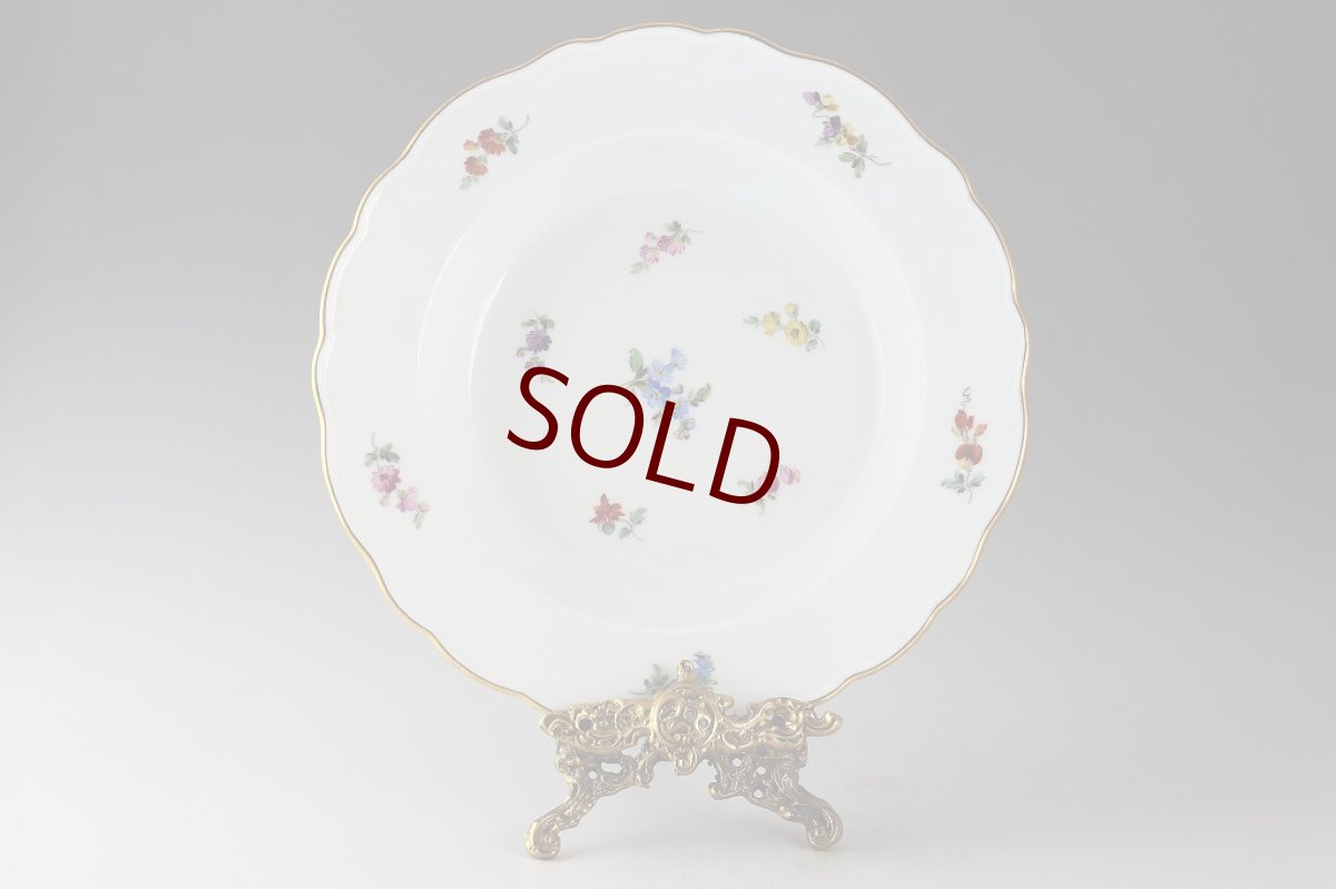 画像2: 1880年　マイセン　散らし小花　（スカッタードフラワー）　スーププレート　5 (2)