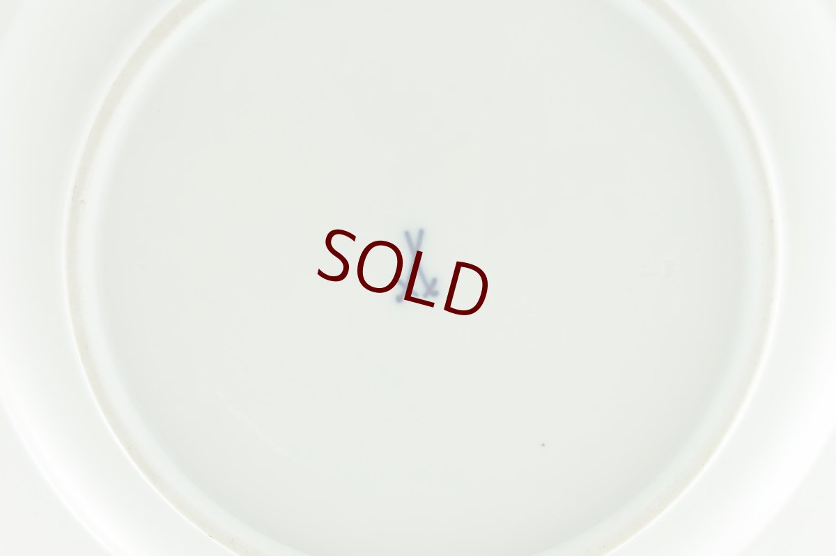 画像5: 1880年　マイセン　散らし小花　（スカッタードフラワー）　ディナープレート　2 (5)