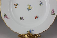 画像3: 1880年　マイセン　散らし小花　（スカッタードフラワー）　ディナープレート　2 (3)