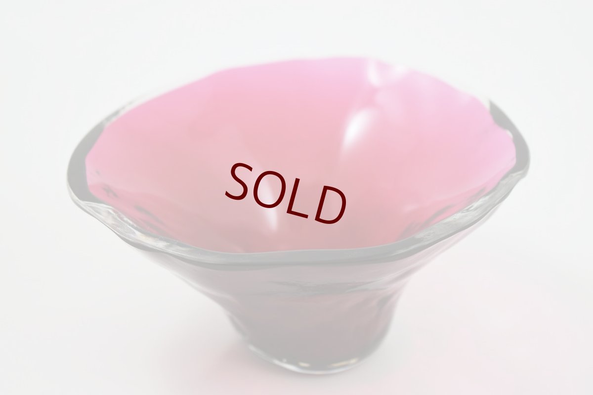 画像6: ヴィクトリアン　カーストワーク　薔薇のガーランド　クランベリーグラス　シュガーバスケット (6)