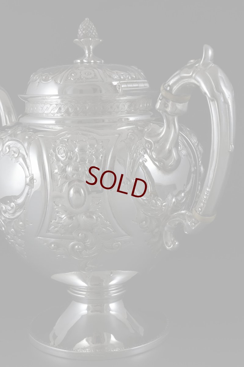 画像7: ヴィクトリアン シルバープレート ネオクラシカル/ロココスタイル　ティーセット (7)