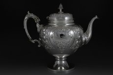 画像9: ヴィクトリアン シルバープレート ネオクラシカル/ロココスタイル　ティーセット (9)