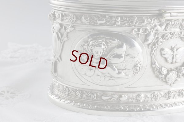 画像11: ヴィクトリアン　1862年　特級　エルキントン　エンジェルのティーキャディー