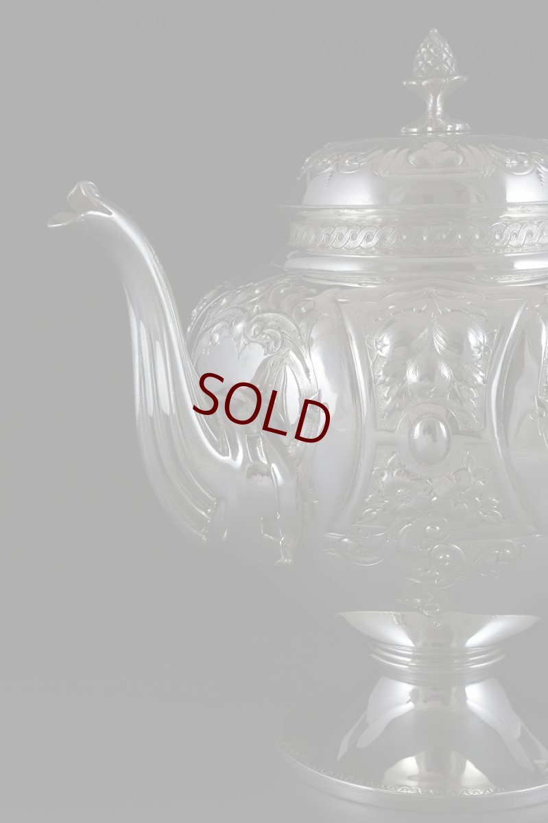 画像6: ヴィクトリアン シルバープレート ネオクラシカル/ロココスタイル　ティーセット (6)