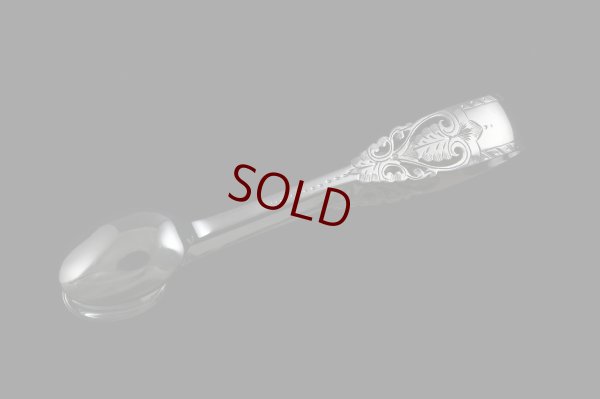 画像5: 1900年前後　シルバープレート　美麗　透かし細工　ティースプーン6本&シュガートングセット