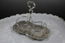 画像3: 1900年前後　シルバープレート　ロココスタイル　スタンド付きクリームジャグ&シュガーセット (3)