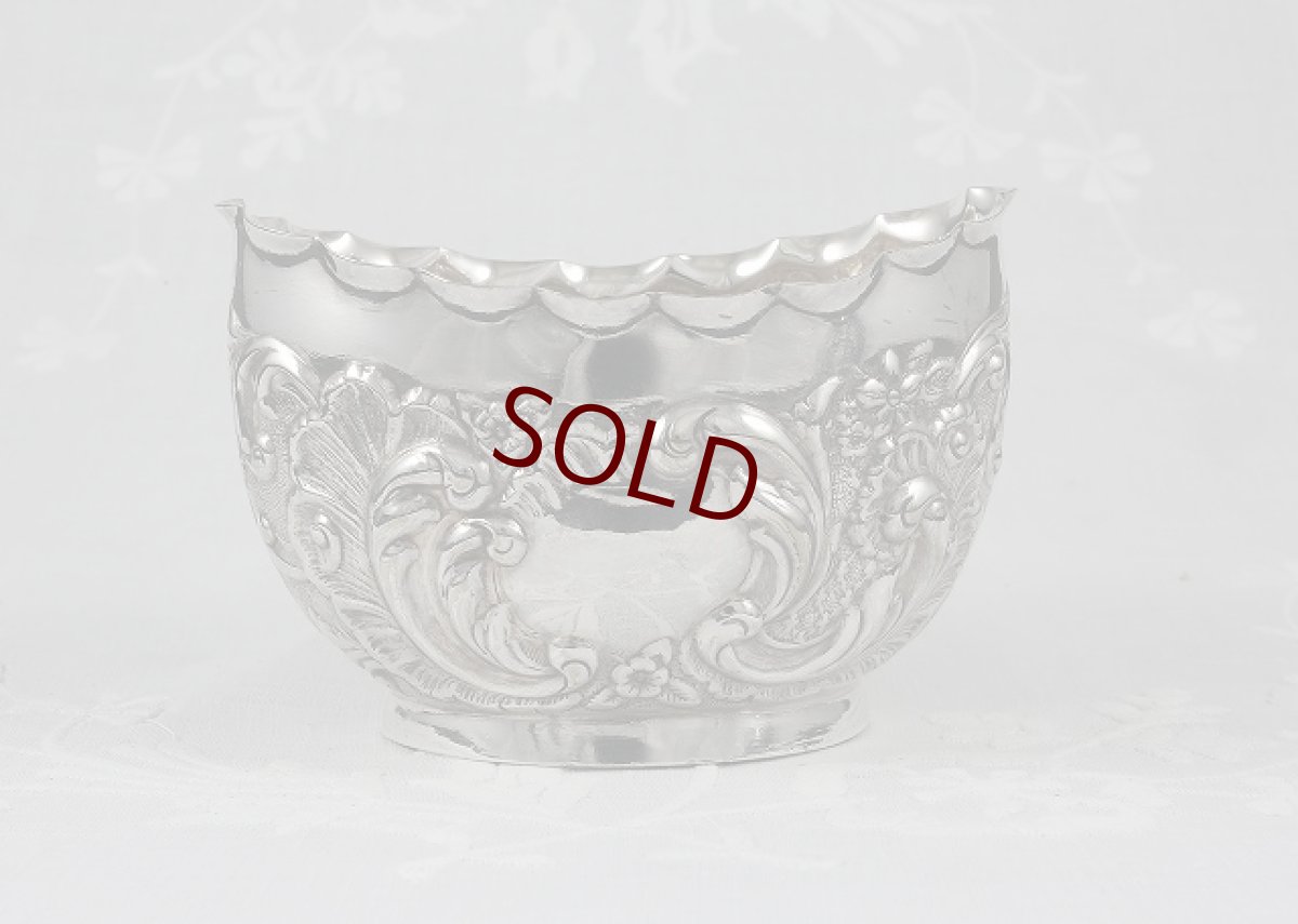 画像4: 1900年前後　シルバープレート　ロココスタイル　スタンド付きクリームジャグ&シュガーセット (4)